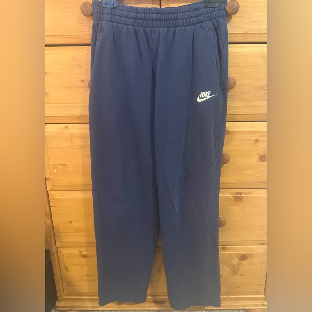 Nike Dark Blue Sweatpants with Embroidered Logo Boys XL